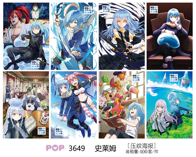 That Time I Got Reincarnated as a Slime anime poster price for a set of 8 pcs