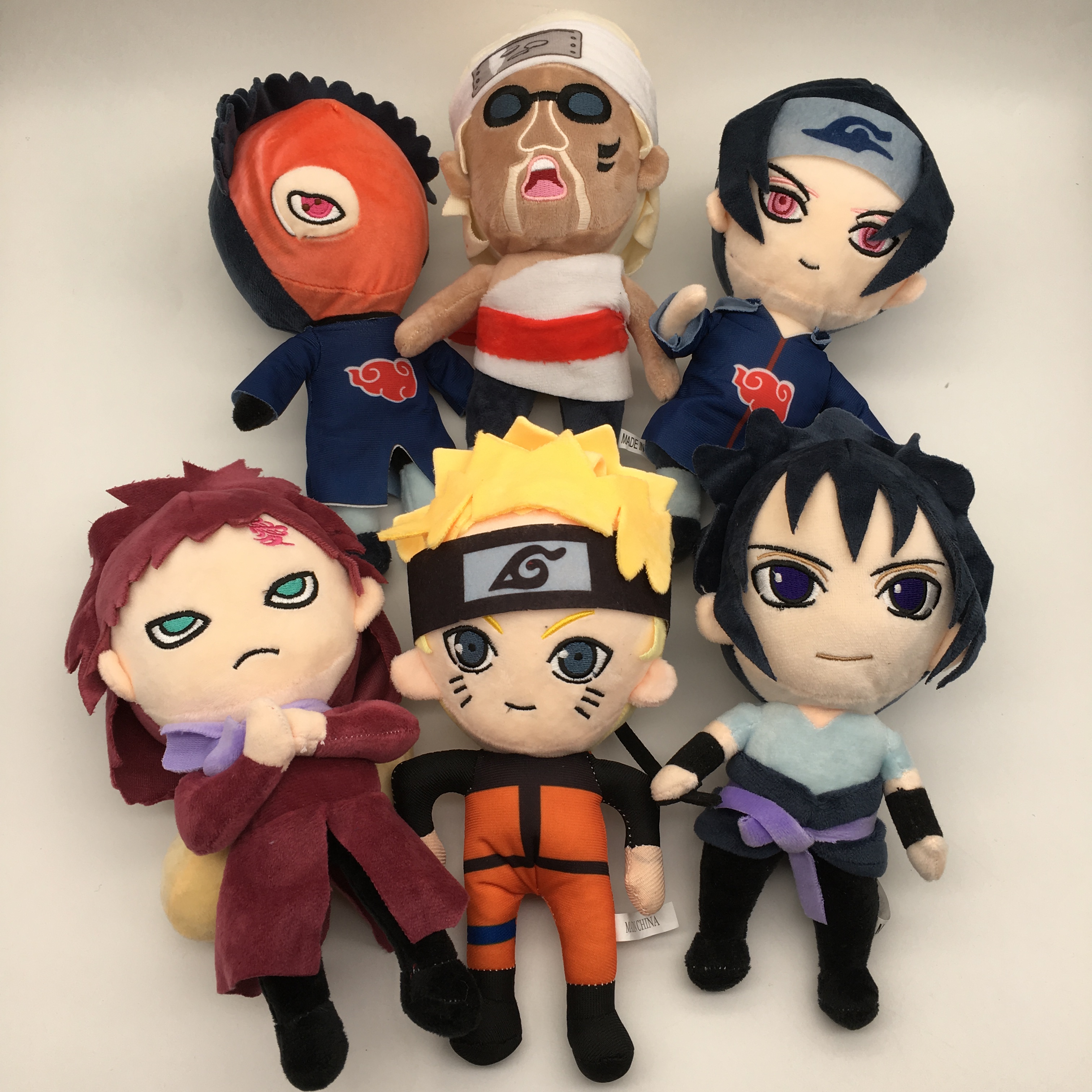 Naruto anime Plush toy 25cm 6 pcs a set