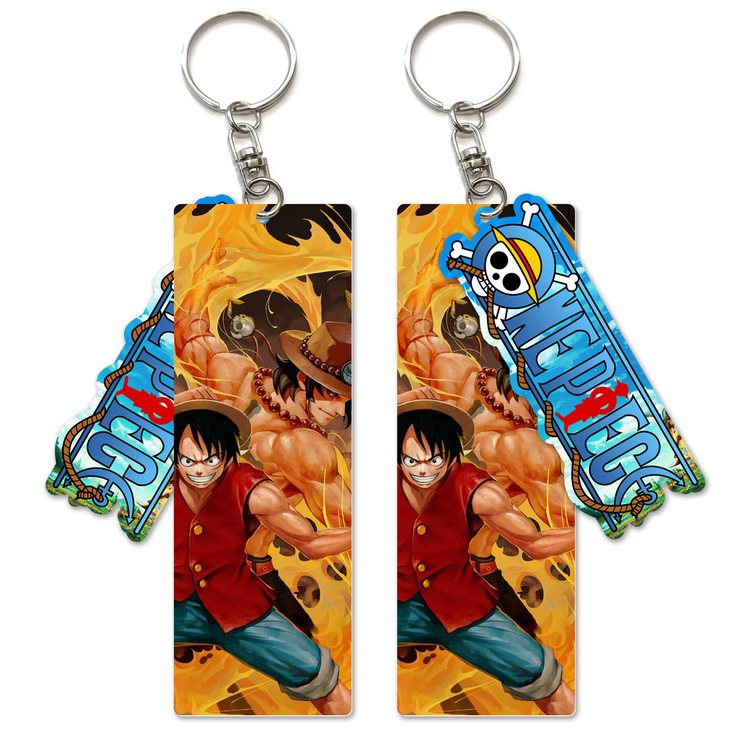 One piece anime keychain