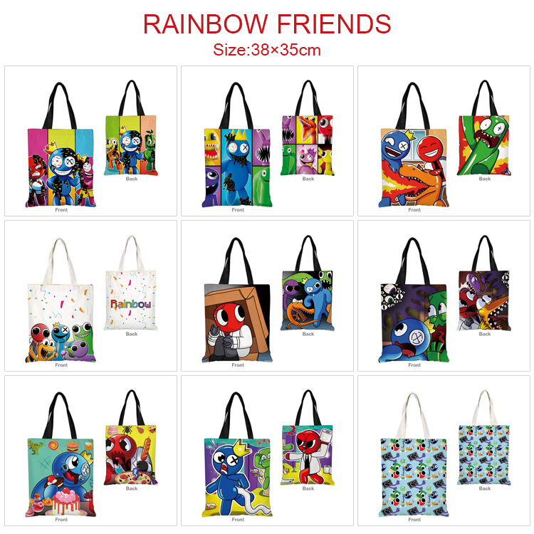 rainbow friends anime bag