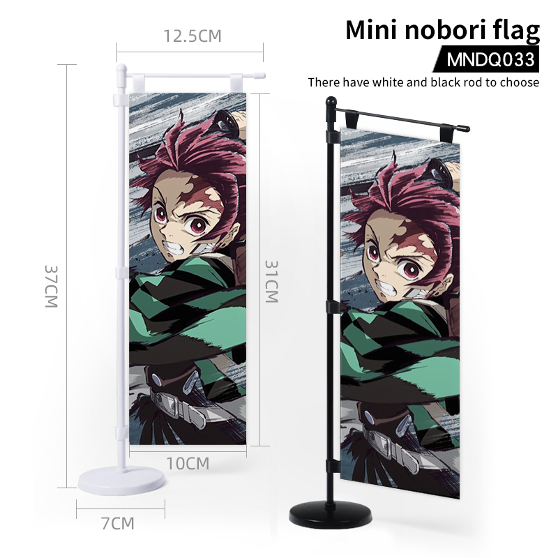 demon slayer kimets anime mini nobori flag