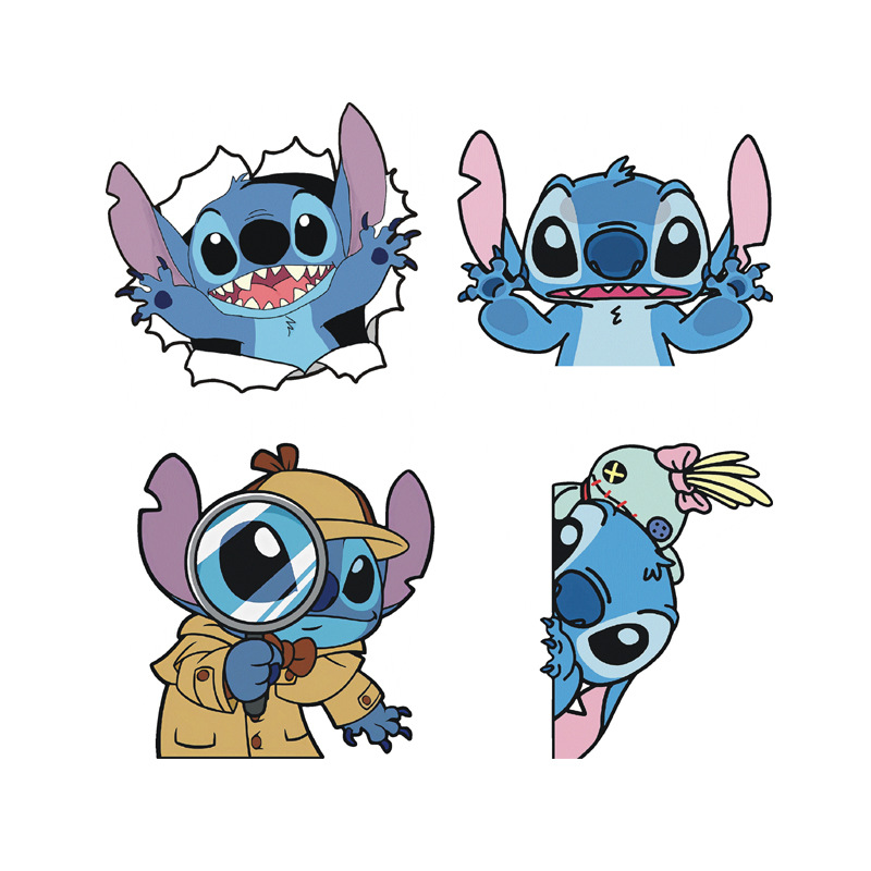 Stitch anime car sticker