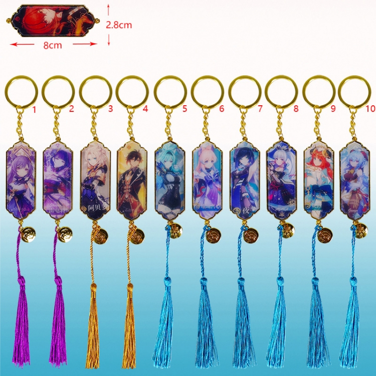 Genshin Impact anime keychain