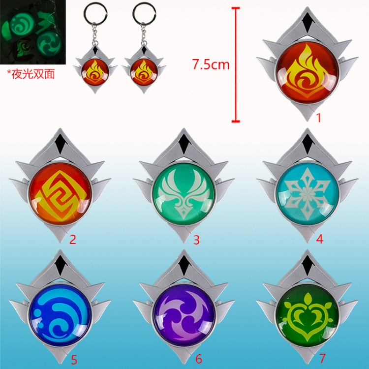 Genshin Impact anime keychain