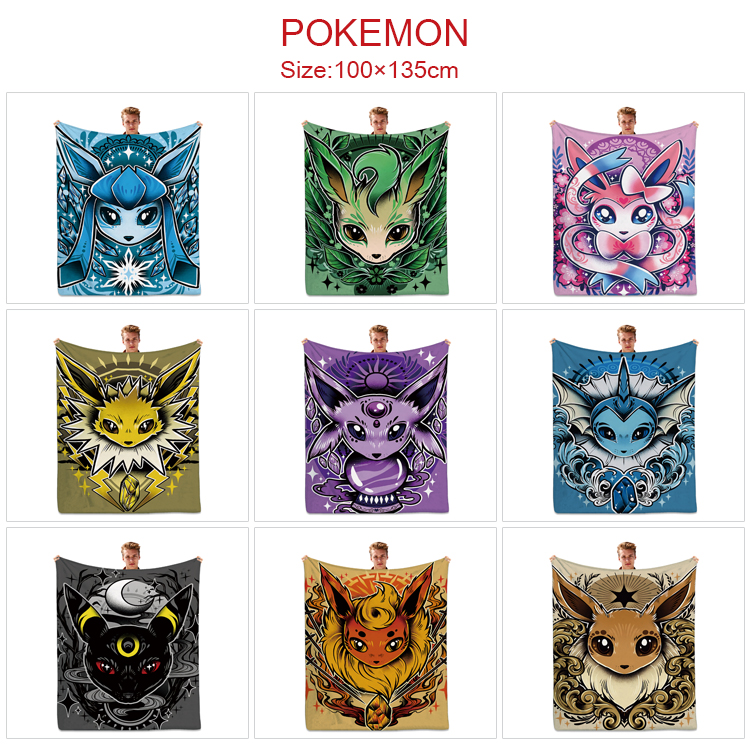 Pokemon anime blanket 100*135cm