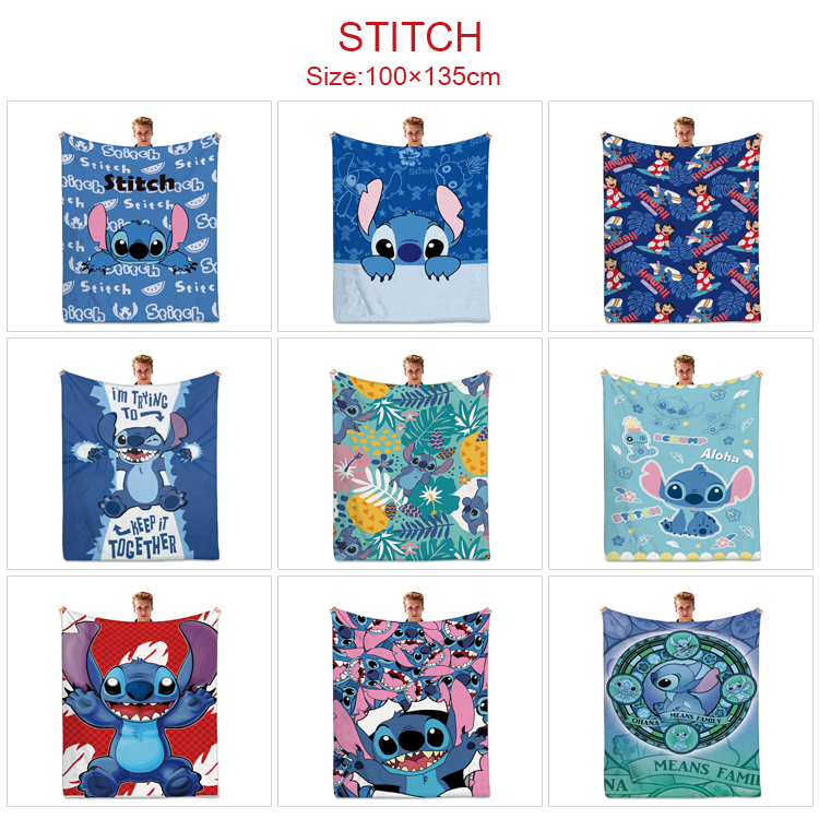 Stitch anime blanket 100*135cm