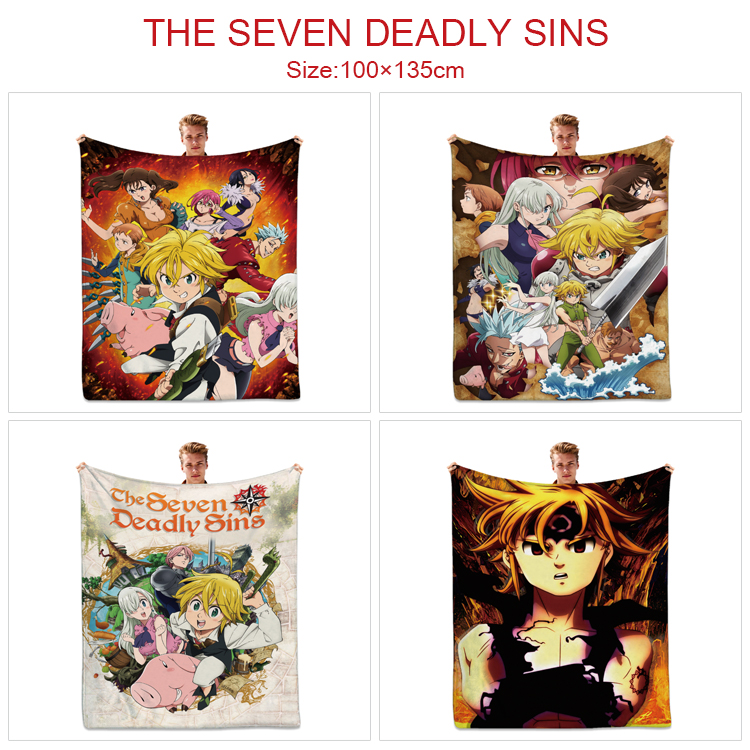 seven deadly sins anime blanket 100*135cm