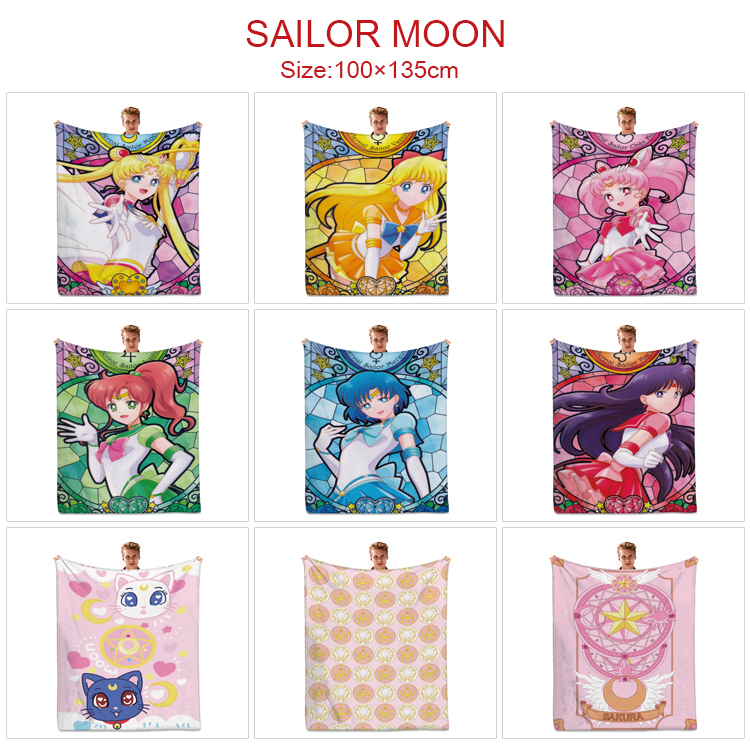 Sailor Moon Crystal anime blanket 100*135cm