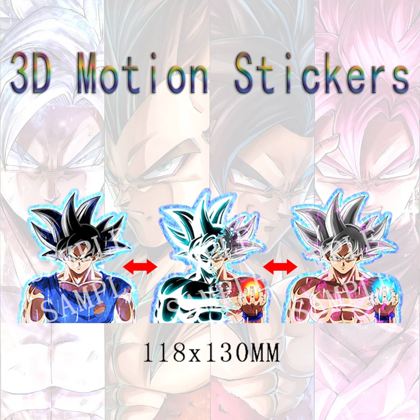 Dragon Ball anime 3d sticker