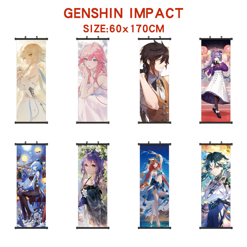 Genshin Impact anime wallscroll 60*170cm