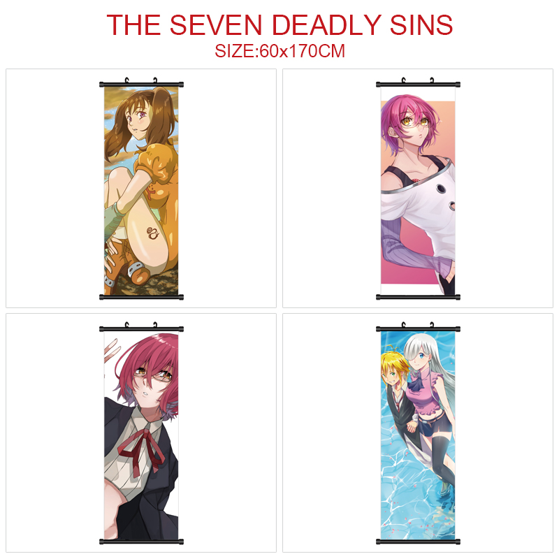 seven deadly sins anime wallscroll 60*170cm