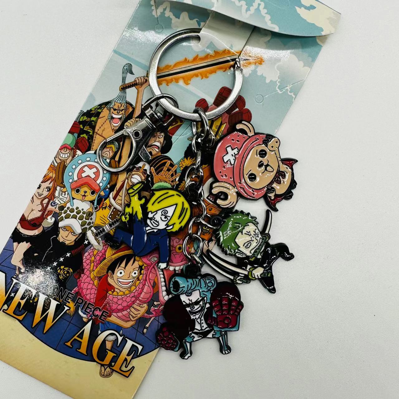 One piece anime keychain