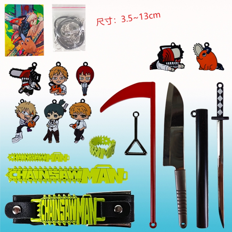 chainsaw man anime weapon  16 pcs a set