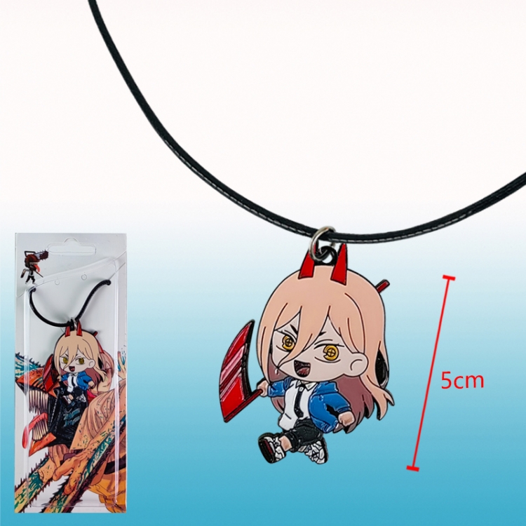 chainsaw man anime necklace