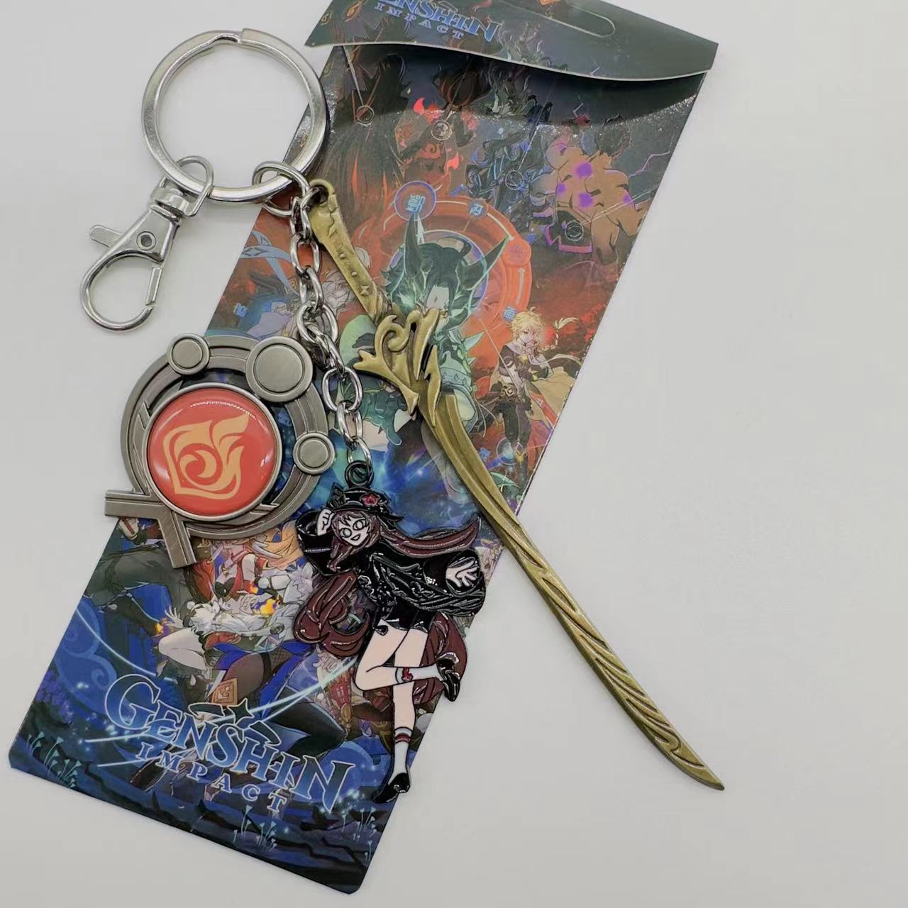 Genshin Impact anime keychain