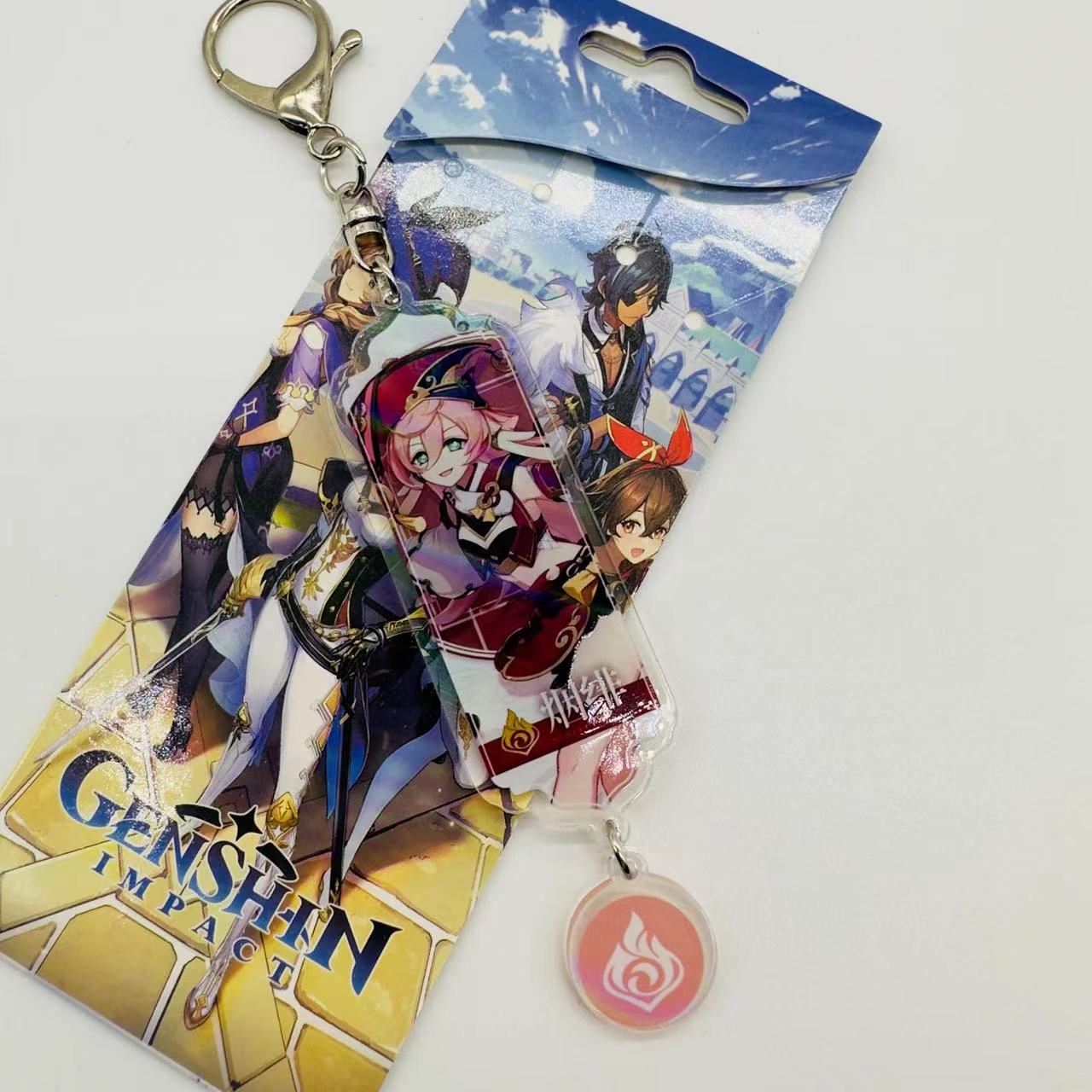 Genshin Impact anime keychain