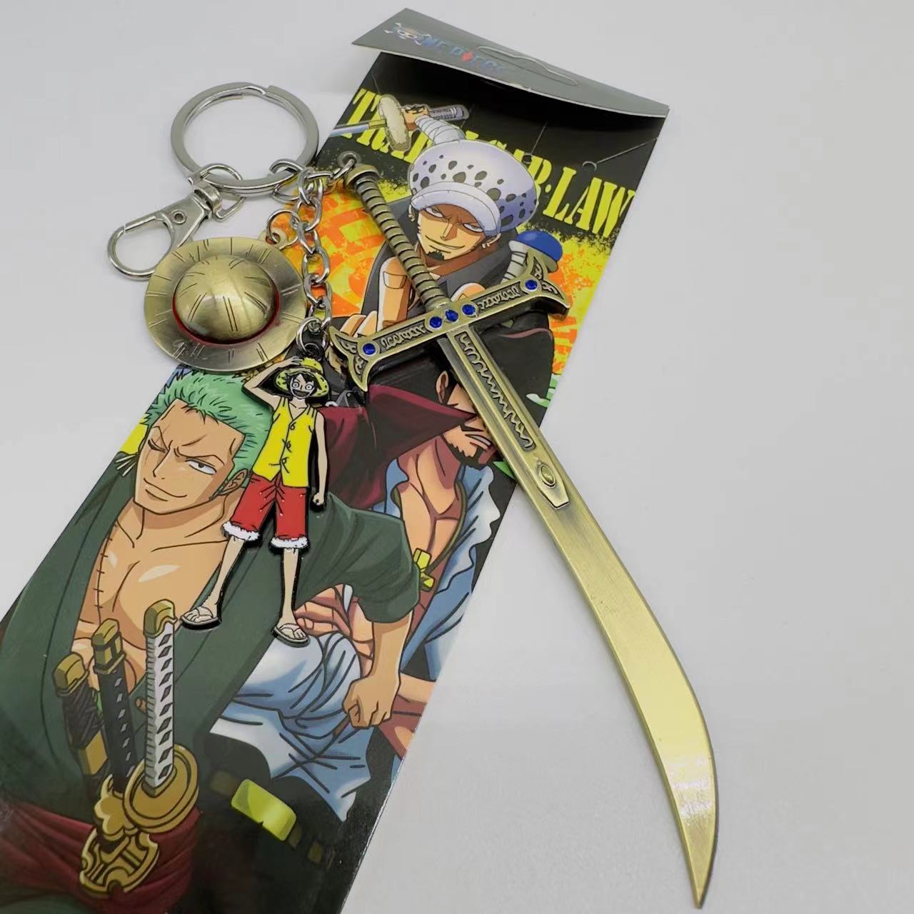 One piece anime keychain