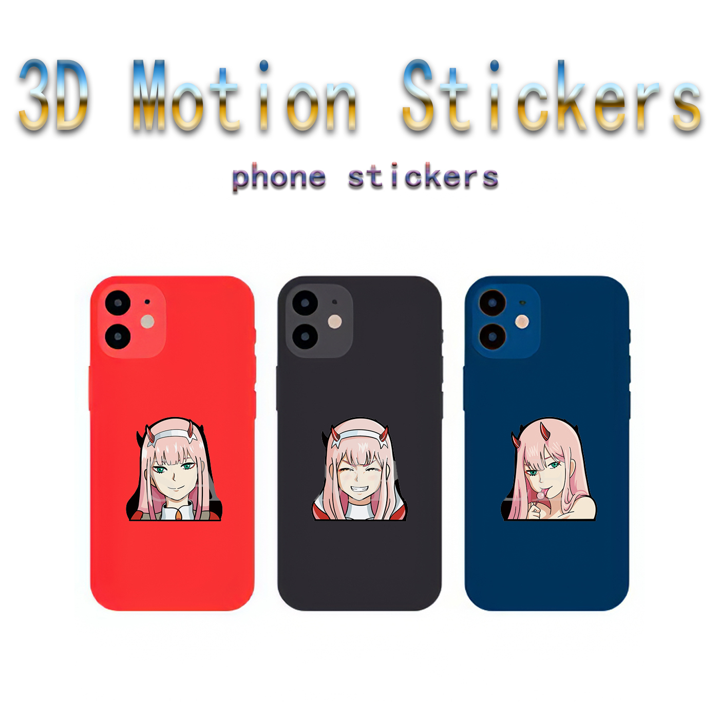 Darling In The Franxx anime 3d sticker price for 10 pcs