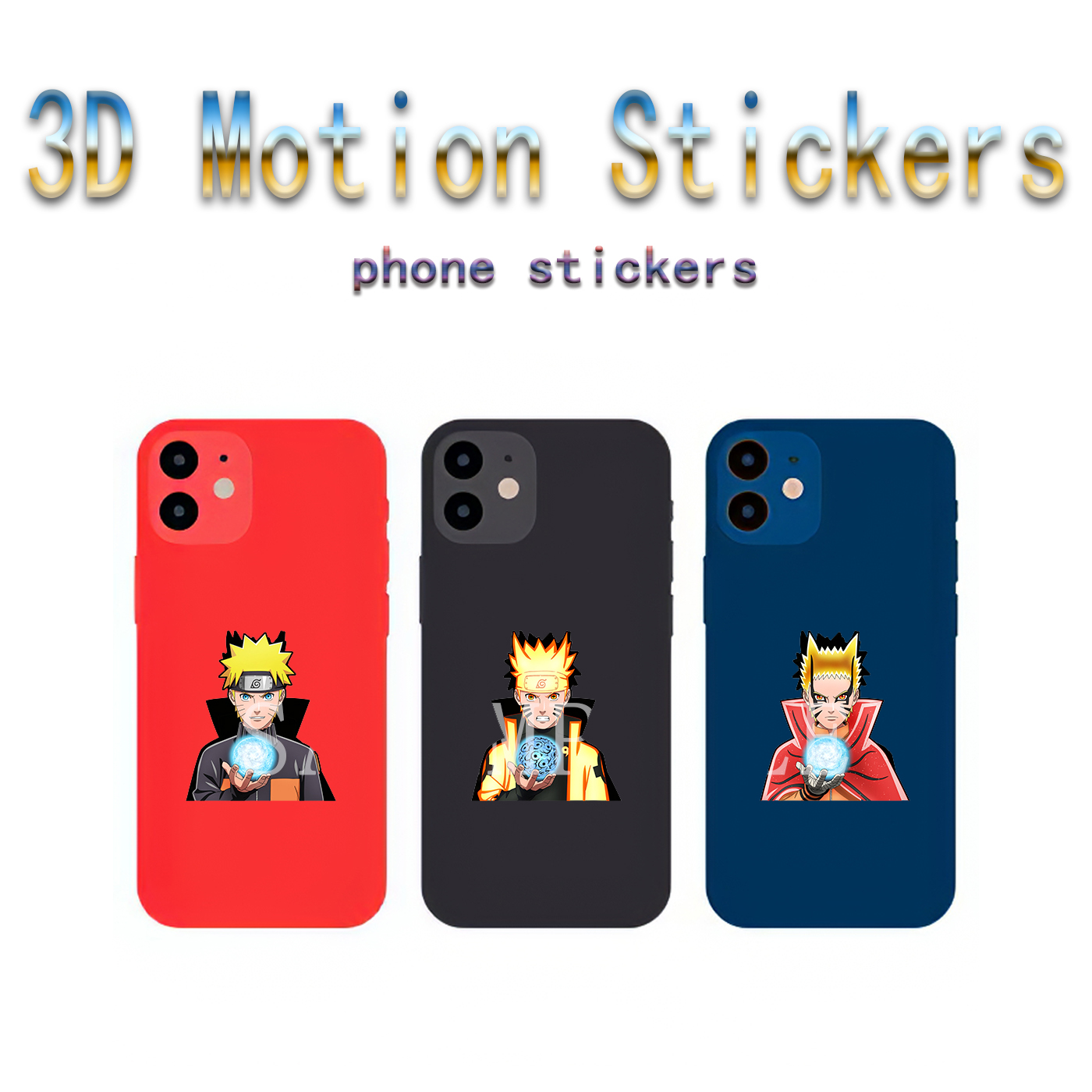 Naruto anime 3d sticker price for 10 pcs