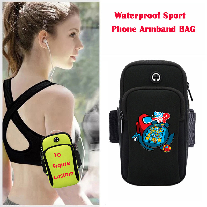 among us anime wateroof sport phone armband bag