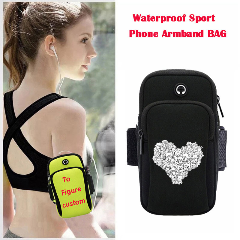 Fairy Tail anime wateroof sport phone armband bag