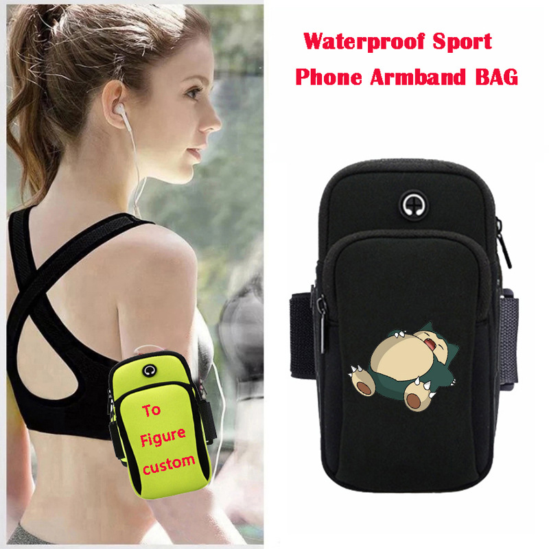 Pokemon anime wateroof sport phone armband bag