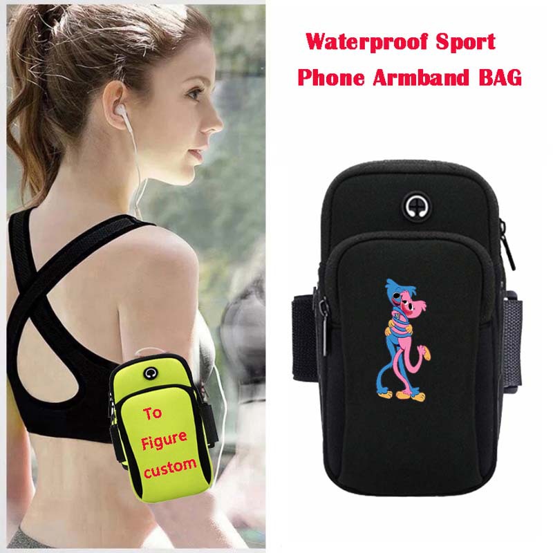 Poppy Playtime anime wateroof sport phone armband bag