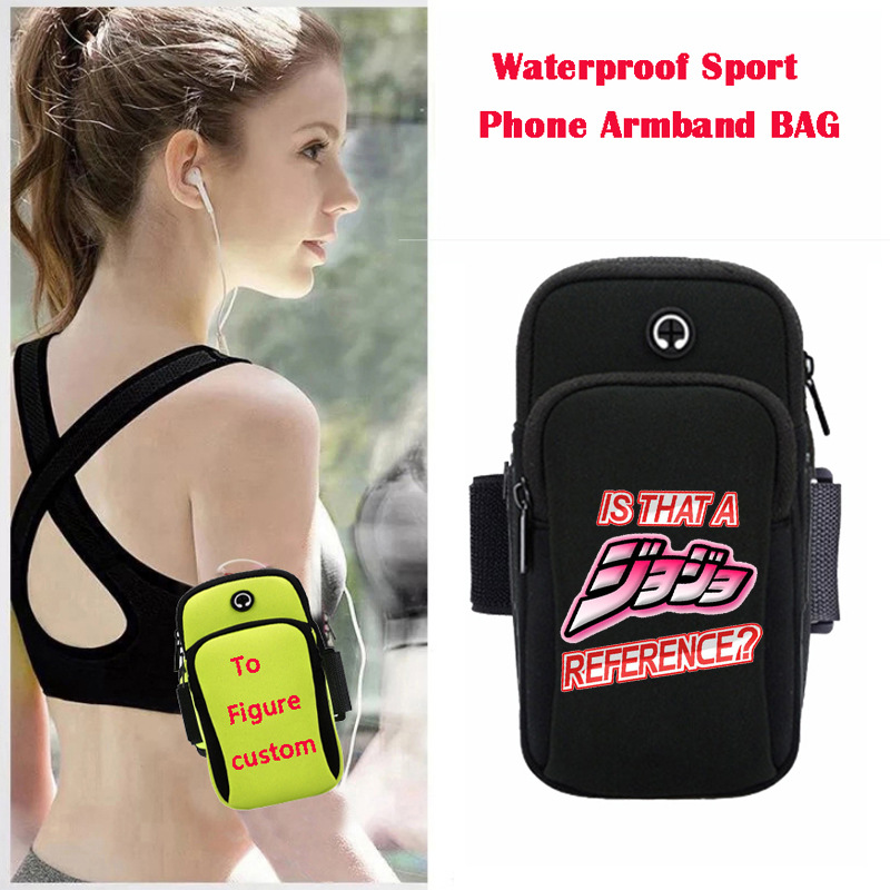 JoJos Bizarre Adventure anime wateroof sport phone armband bag