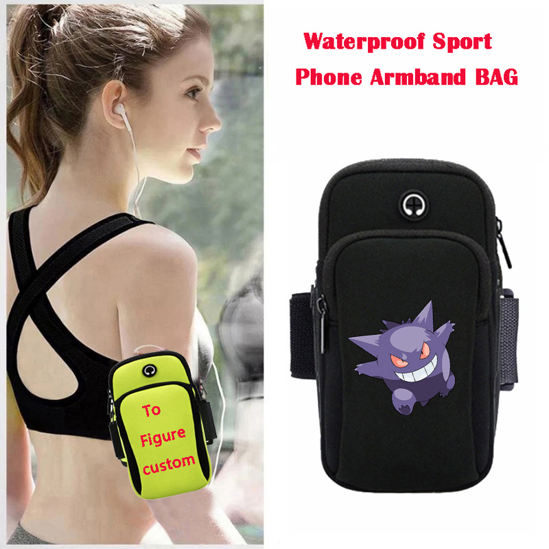 Pokemon anime wateroof sport phone armband bag