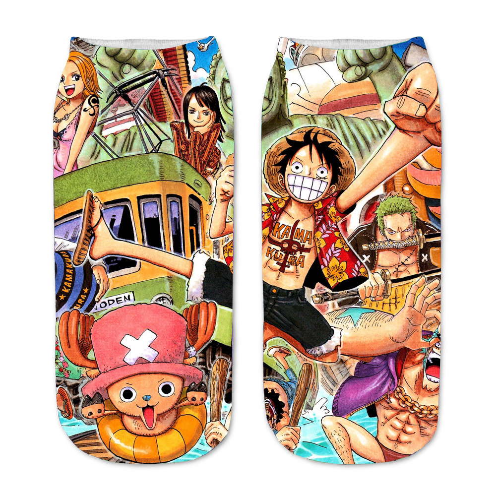 One piece anime socks