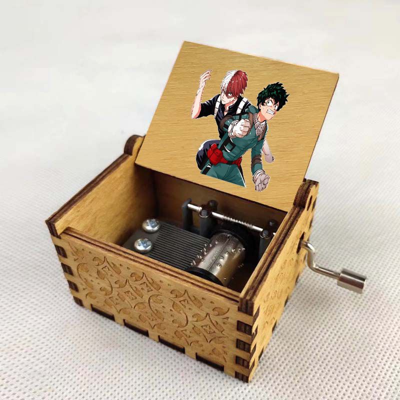 My Hero Academia anime hand operated music box