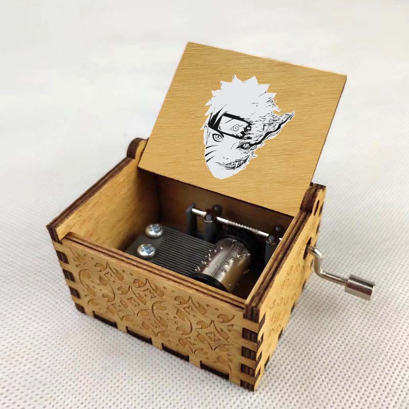 Naruto anime hand operated music box