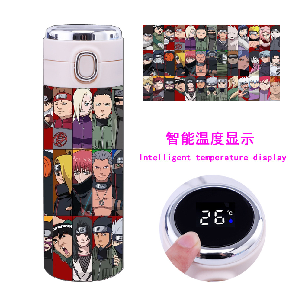 Naruto anime Intelligent temperature measuring water cup 450ml