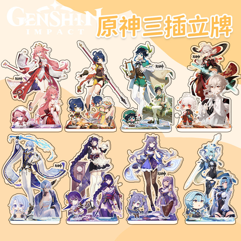 Genshin Impact anime Standing Plates