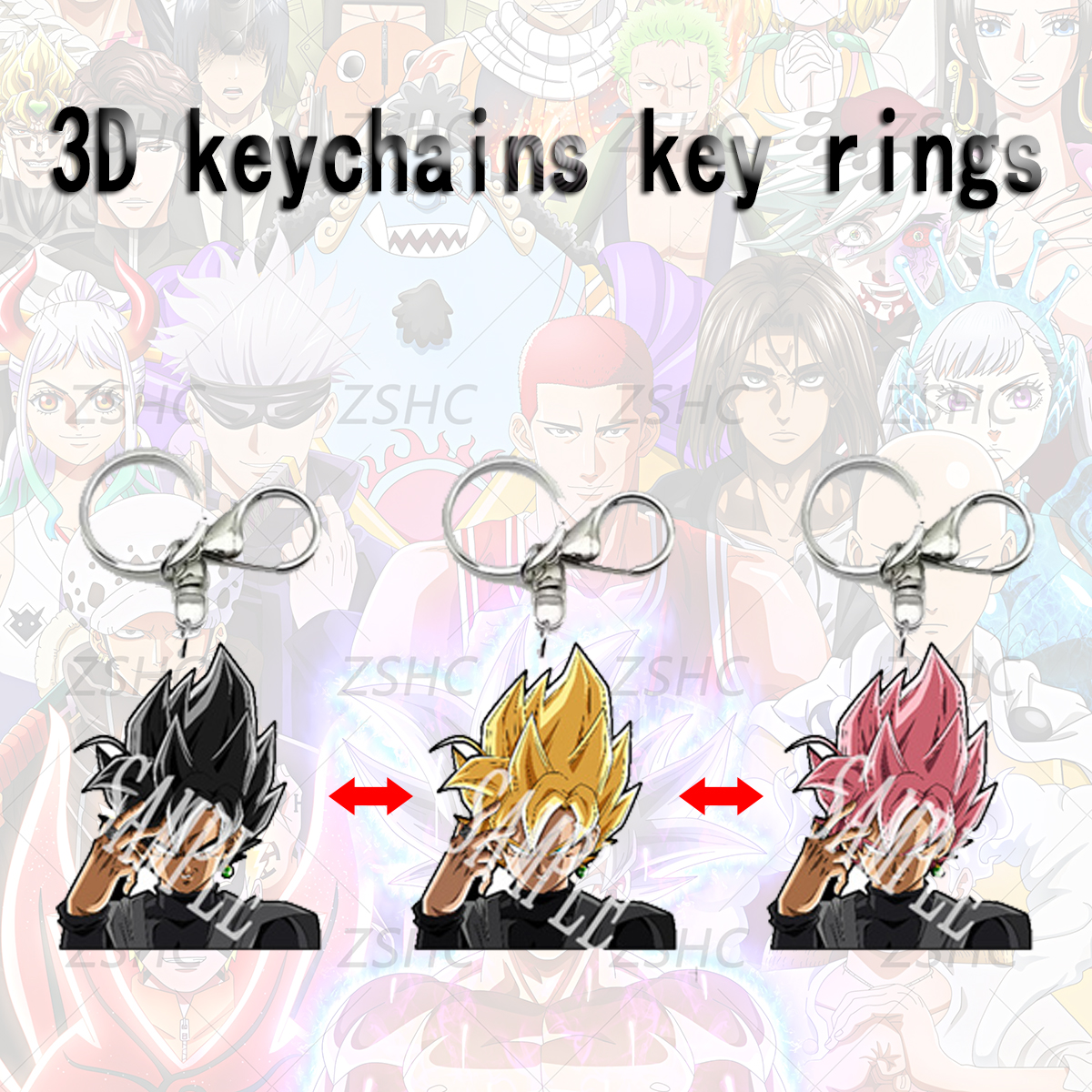 Dragon Ball anime 3d keychain