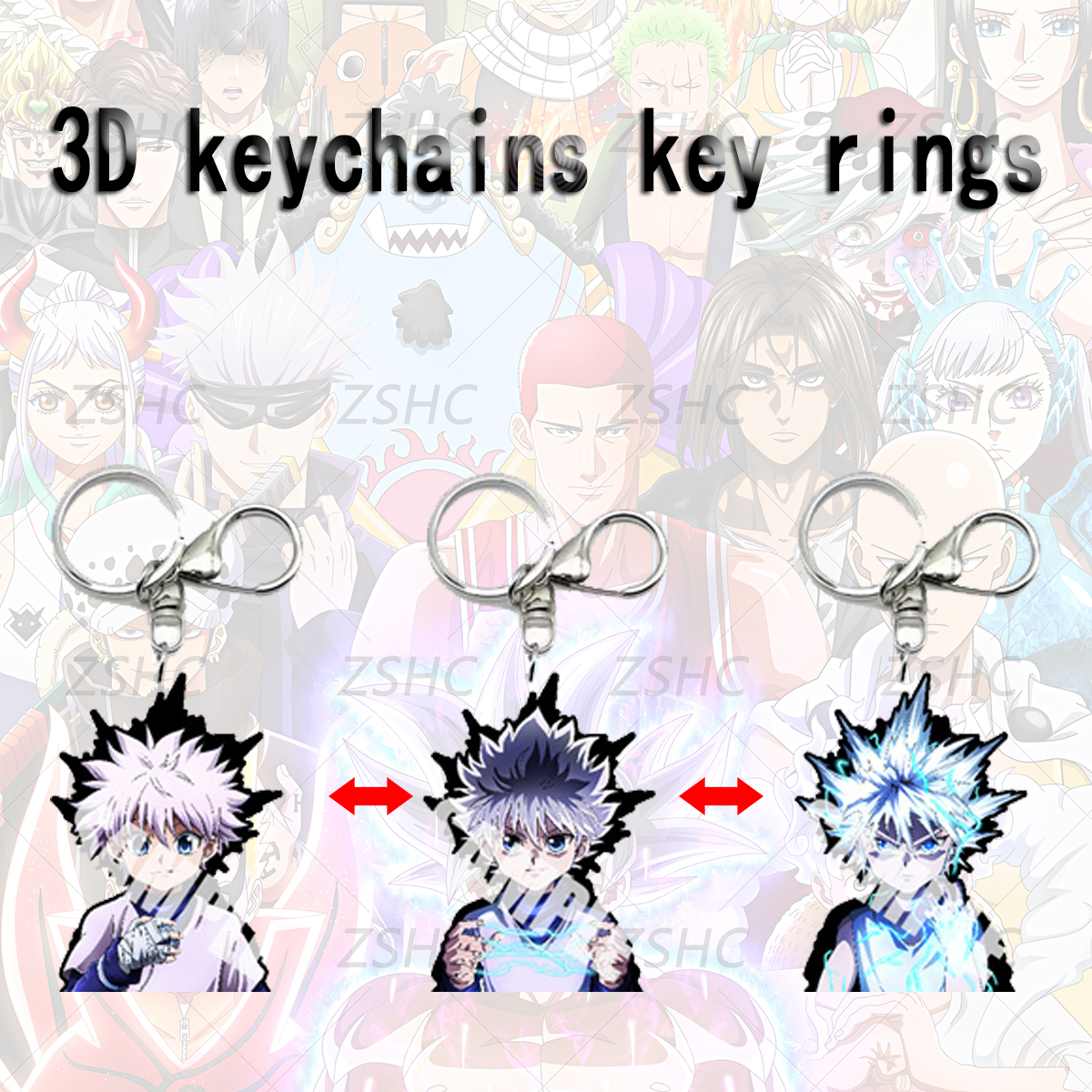 Hunter x Hunter anime 3d keychain