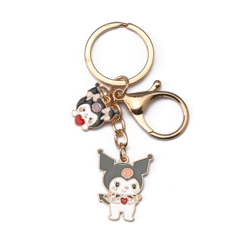 Kuromi anime keychain