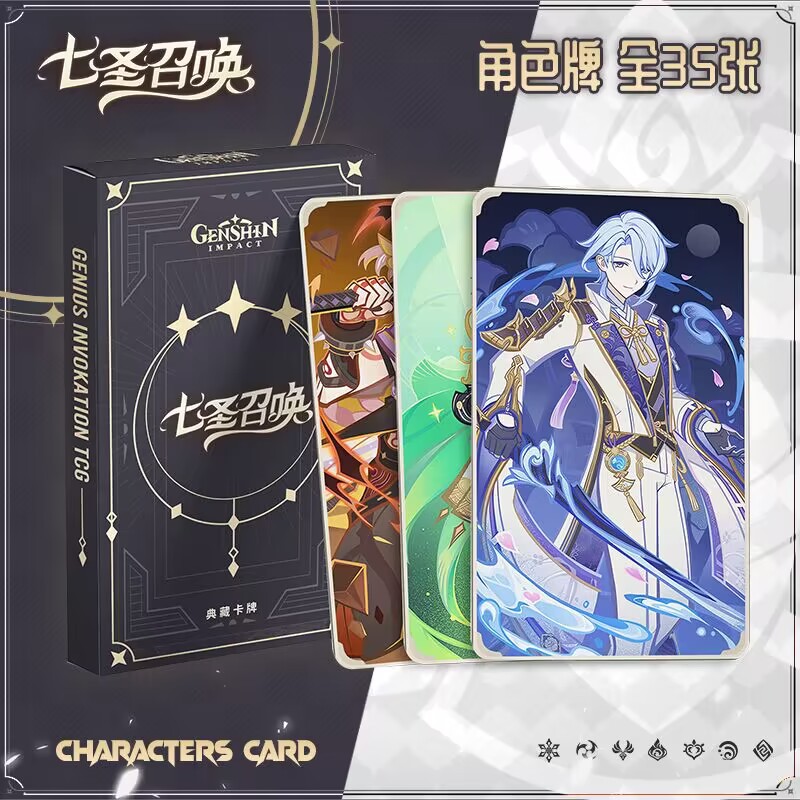 Genshin Impact anime Tarot Card 35 pcs