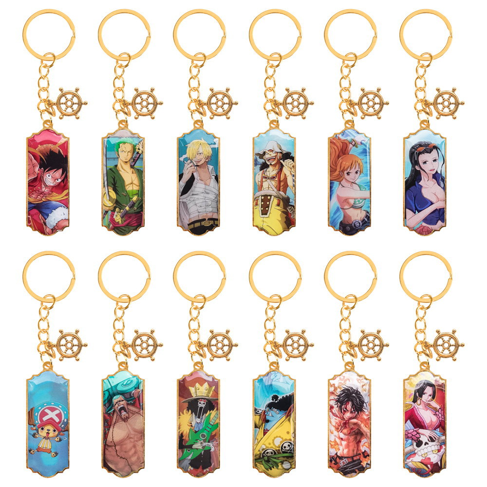 One piece anime keychain