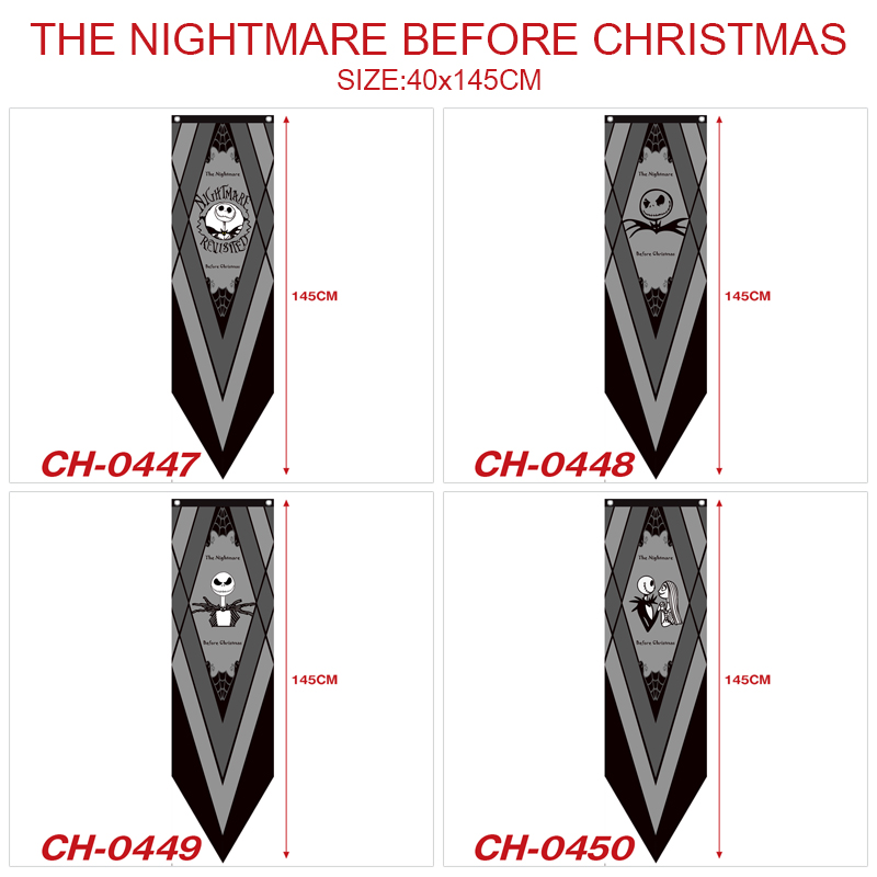 The Nightmare Before Christmas anime flag 40*145cm