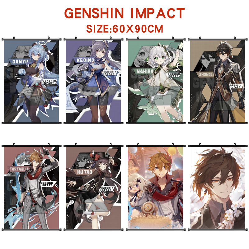 Genshin Impact anime wallscroll 60*90cm