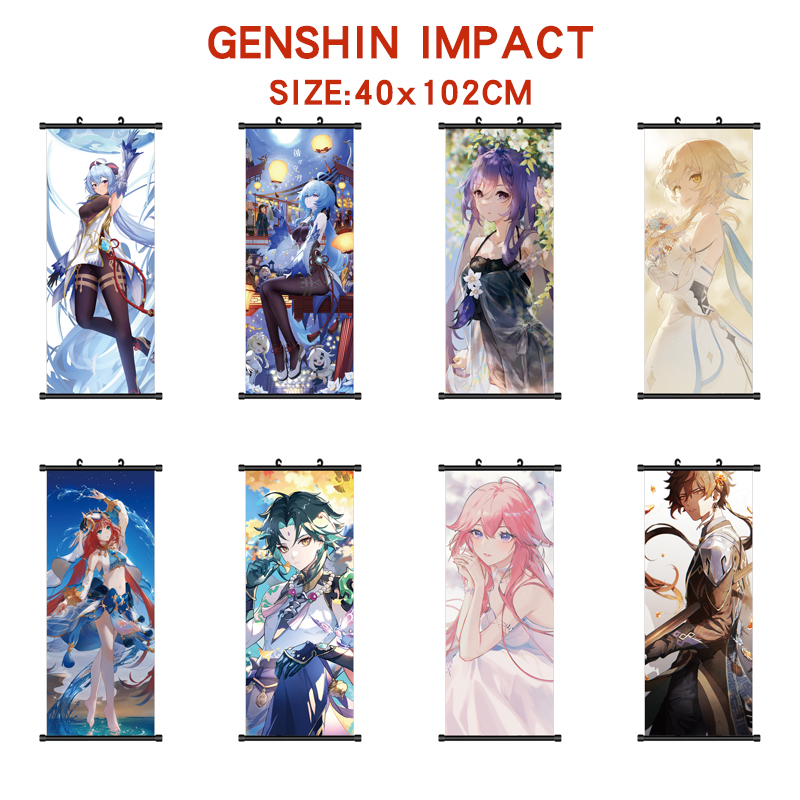 Genshin Impact anime wallscroll 40*102cm