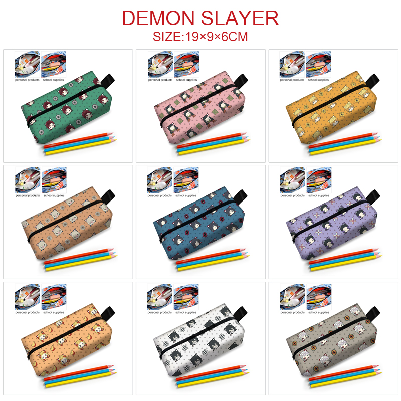 demon slayer kimets anime cosmetic bag 19*9*6cm