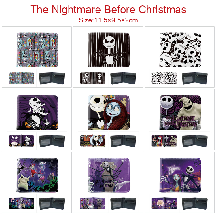 The Nightmare Before Christmas anime wallet 11.5*9.5*2cm