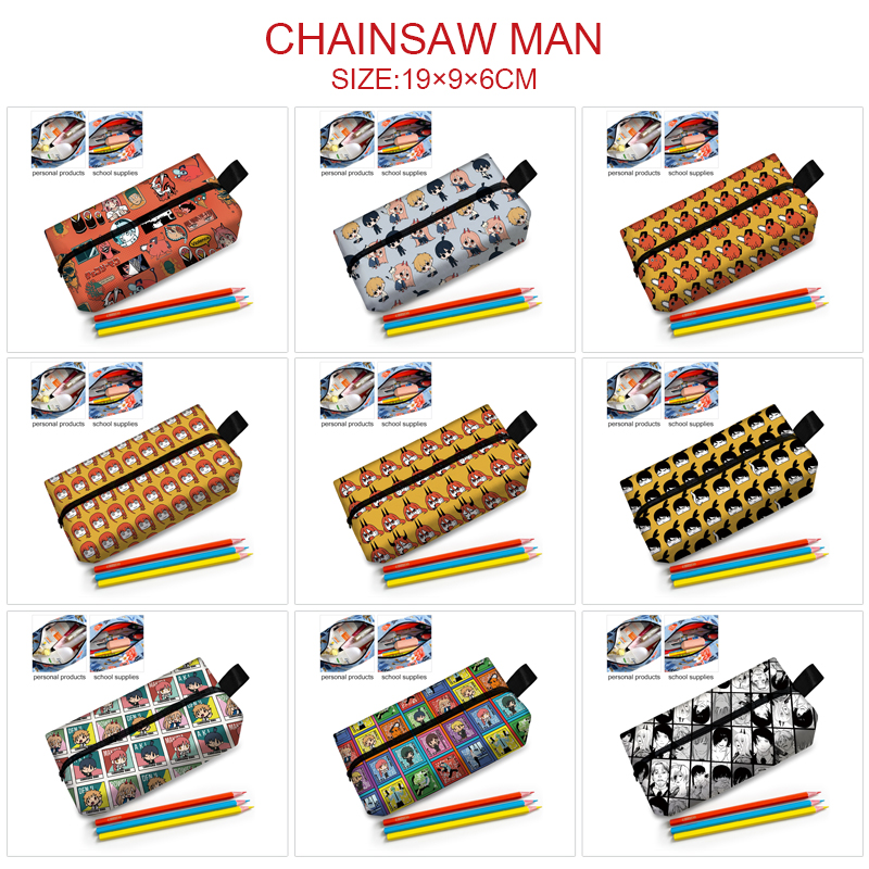 chainsaw man anime cosmetic bag 19*9*6cm