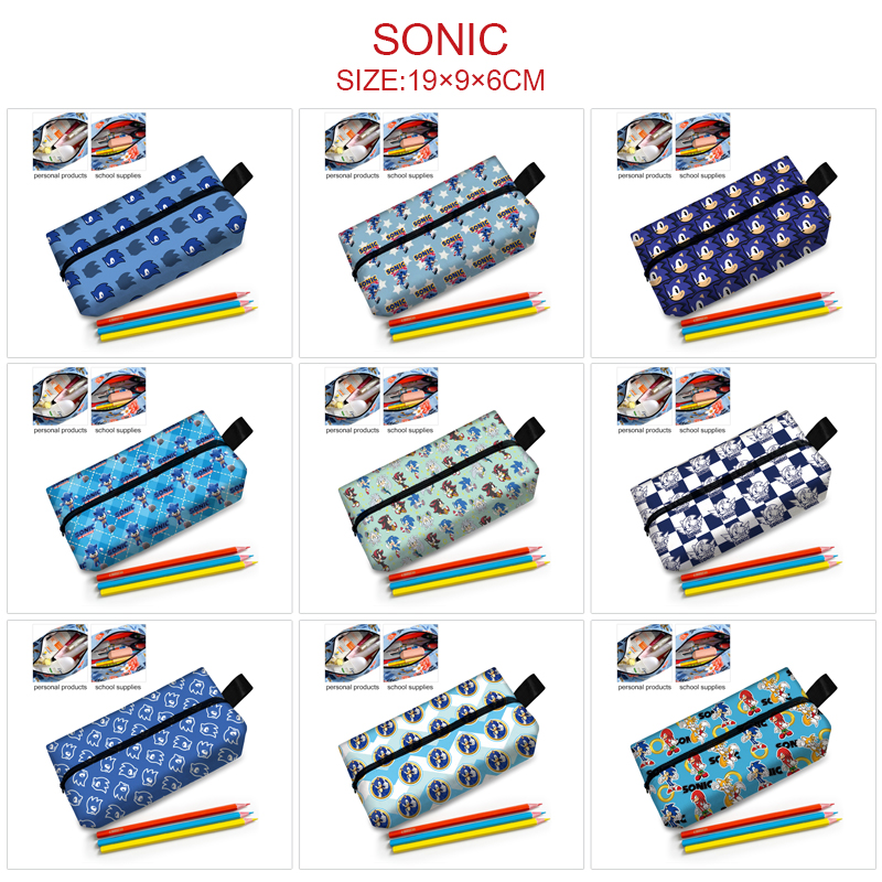 Sonic anime  cosmetic bag 19*9*6cm