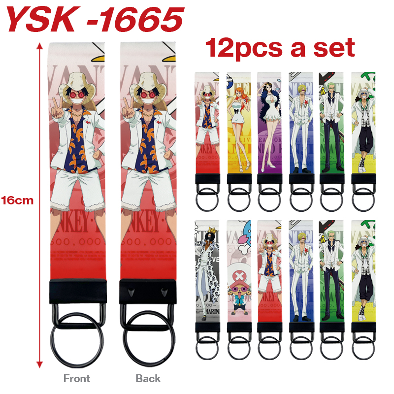 One piece anime keychain 12 pcs a set