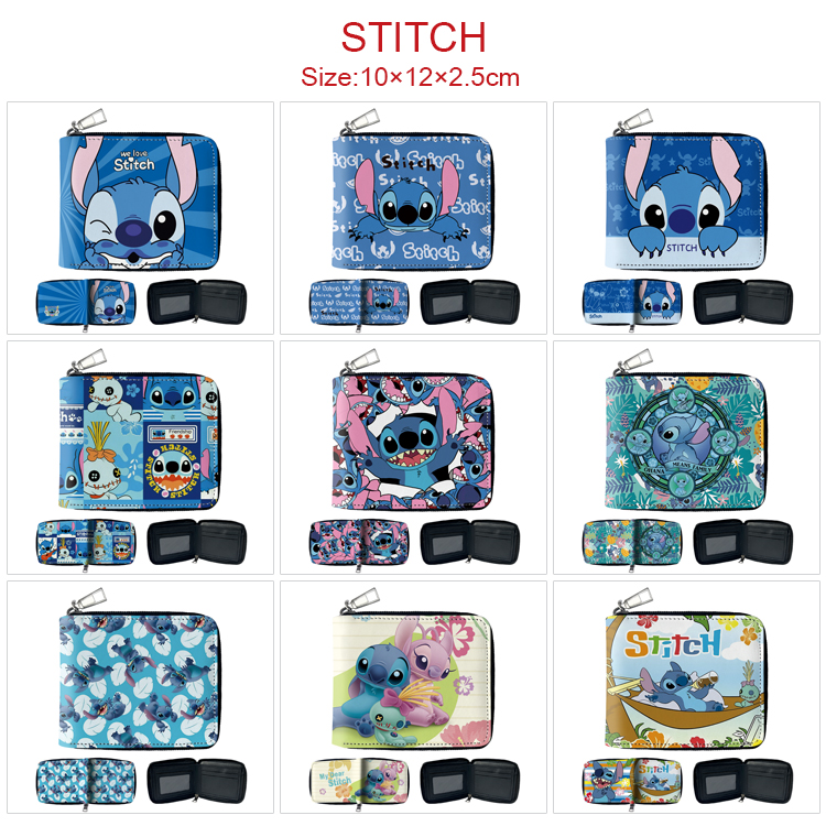 Stitch anime wallet 10*12*2.5cm