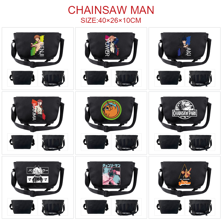 chainsaw man anime messenger bag 40*26*10cm