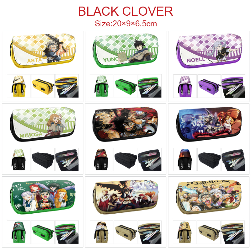 Black Clover anime pencil bag 20*9*6.5cm